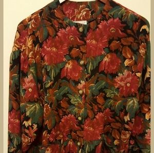Vintage Orvis Womens Blouse Size Large Button Up M